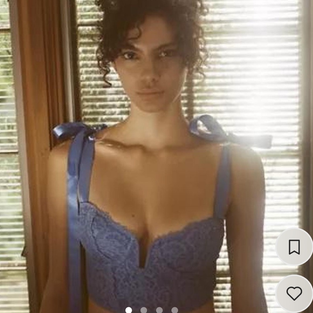 Urban outfitters blue corset